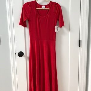 Solid red lularoe Ana